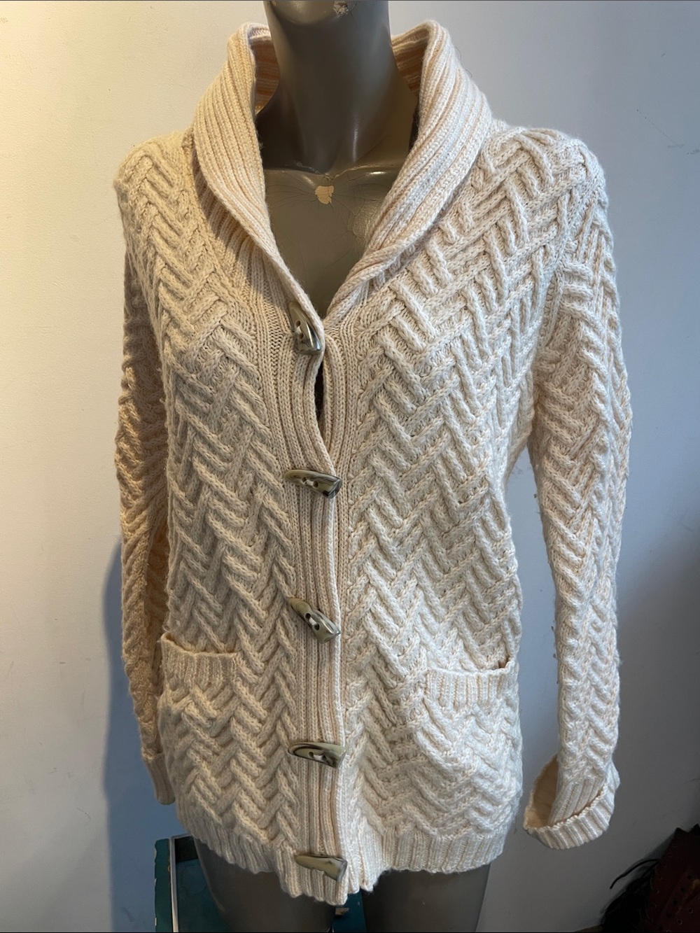 Lauren Ralph Lauren hand knit fisherman sweater - Picture 2 of 5
